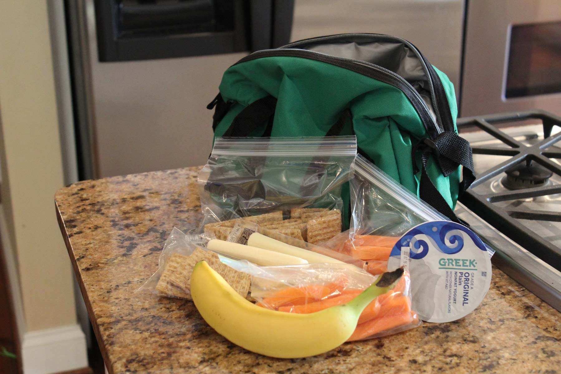 snacks packed for aftercare